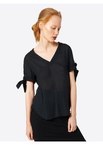 Q/S Designed By, Damen Bluse, Schwarz