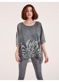Heine, Damen Bluse, Grau
