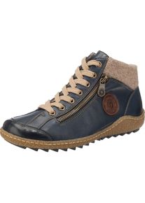 Remonte, Damen Stiefeletten, Marine / Hellbraun