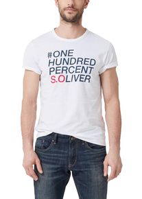 s.Oliver RED LABEL, Herren T-Shirt, Wei&szlig;