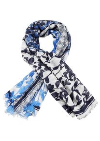 s.Oliver RED LABEL, Damen Tuch, Blau / Weiß