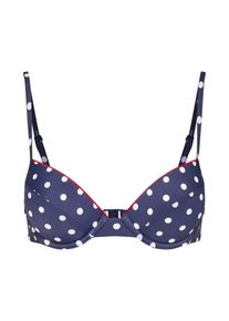 Esprit, Damen Bikini Top 'SANTA MONICA BEACH', Blau / Weiß