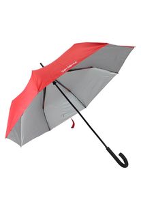 Samsonite, Damen Accessoires Rainsport Stockschirm 92 cm, Rot / Silber