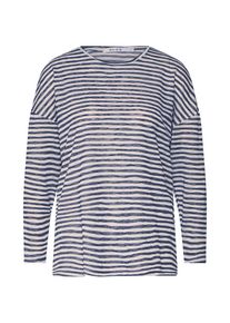 NA-KD, Damen Shirt, Blau / Weiß