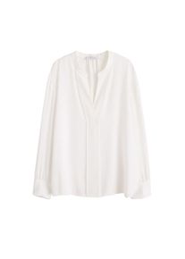 Violeta by Mango, Damen Bluse 'Macro4', Weiß