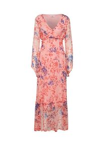 FROG BOX Frogbox, Damen Kleid 'Long Dress Romantic Flowers', Rot