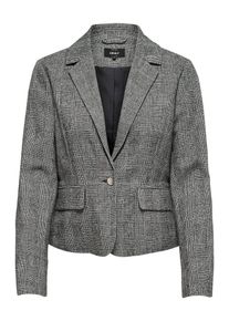 Only, Damen Blazer, Grau / Schwarz