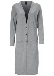 Heine, Damen Longstrickjacke, Graumeliert