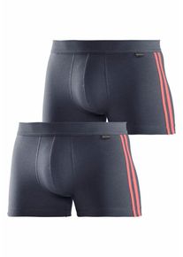 Schiesser, Herren Boxer Shorts (2 Stück), Anthrazit / Pink