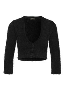 Apart, Damen Strickjacke mit Â¾ langen Ärmeln, Schwarz