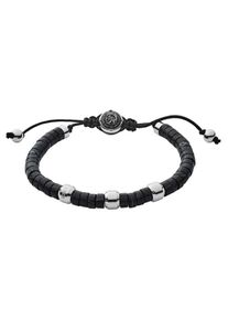 Diesel, Herren Armband, Grau / Schwarz / Silber