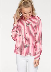 AJC, Damen Hemdbluse, Rot / Wei&szlig;