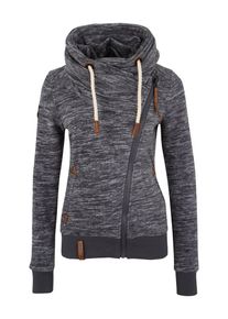 Naketano, Damen Fleecejacke, Schwarzmeliert