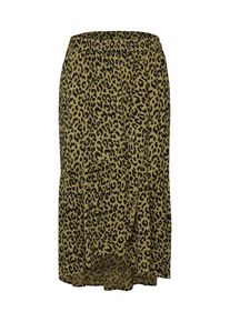 Pieces, Damen Rock 'PCRIKKO MW MEDI SKIRT D2D', Gr&uuml;n