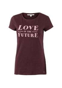 Tom Tailor, Damen T-Shirt, Ros&eacute; / Weinrot