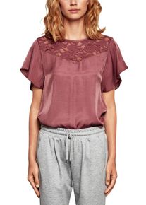 Q/S Designed By, Damen Bluse, Pastellrot