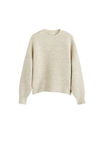 Mango, Damen Pullover 'Garcon', Hellgrau