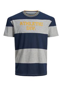 Jack & Jones JACK & JONES, Herren T-Shirt, Navy / Honig / Graumeliert