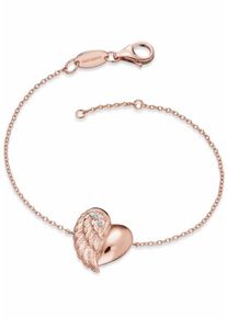 Engelsrufer, Damen Armband 'Herzflügel, ERB-LILHEARTWING-R', Rosegold