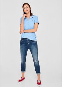 s.Oliver RED LABEL, Damen Poloshirt, Hellblau