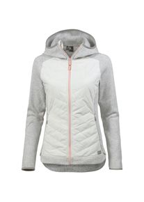 O`Neill O'NEILL, Damen Fleecejacke 'PISTE', Graumeliert / Rosa / Wei&szlig;