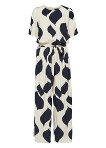 Selected Femme, Damen Jumpsuit, Beige / Schwarz