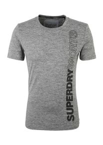 Superdry, Herren Trainingsshirt 'ACTIVE', Grau / Schwarz