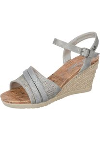 Dockers by Gerli, Damen Keilsandaletten, Silber