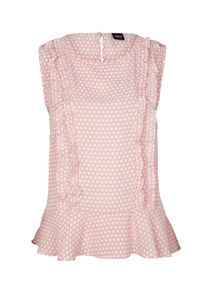 s.Oliver BLACK LABEL, Damen Blusentop, Altrosa / Weiß