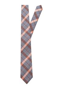 Seidensticker, Herren Krawatte 'Schwarze Rose', Grau / Orange / Rot