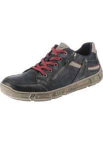 Mustang, Herren Schnürschuhe, Camel / Taubenblau / Pastellrot