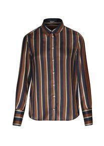 Jacques Britt, Damen Hemdbluse, Marine / Braun / Wei&szlig;