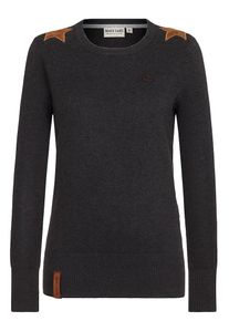 Naketano, Damen Pullover 'Hans Glanz', Anthrazit