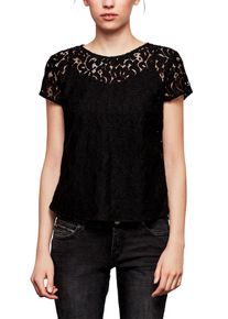 Q/S Designed By, Damen Blusenshirt, Schwarz