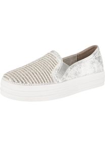 Skechers, Damen Slipper 'Douple Up Shiny Dancer', Silber