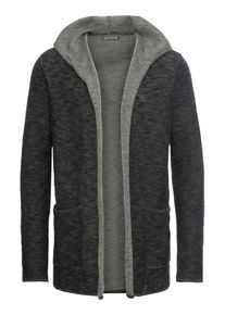 Review, Herren Strickjacke '2TONE CARDIGAN', Schwarz