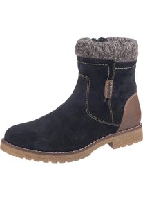 Tom Tailor, Damen Stiefeletten, Nachtblau / Braun