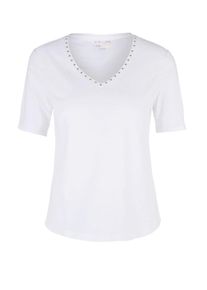s.Oliver RED LABEL, Damen Shirt, Gold / Weiß