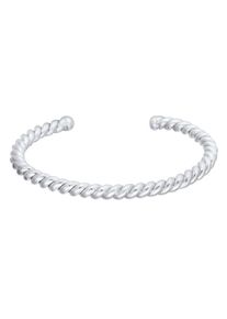 PAULO FANELLO, Herren Armband 'Twisted', Silber