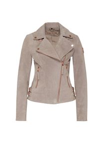 Freaky Nation, Damen Lederjacke 'Taxi Driver', Grau