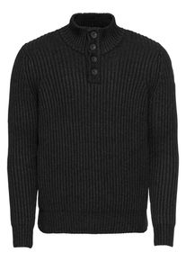 North Sails, Herren Pullover 'HALF BUTTONS 5 GG', Dunkelgrau