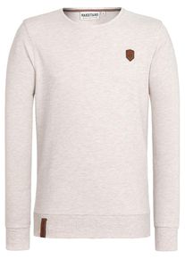 Naketano, Herren Sweatshirt 'Al K.Ohol', Creme