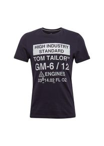 Tom Tailor, Herren Shirt, Navy / Weiß