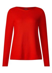 Street One, Damen Pullover, Orangerot