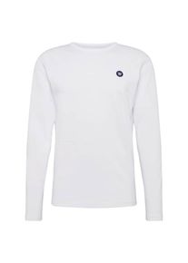 Wood Wood, Herren Langarmshirt, Weiß