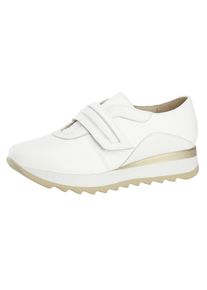 Heine, Damen Sneaker, Dunkelbeige / Weiß