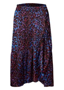 Pieces, Damen Rock, Blau / Neonpink / Schwarz