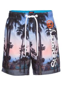Superdry, Herren Badeshorts 'PREMIUM NEO', Himmelblau / Mischfarben