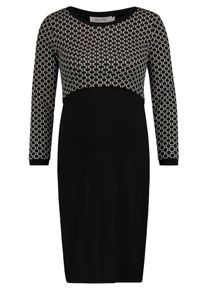 Queen mum, Damen Kleid, Beige / Schwarz