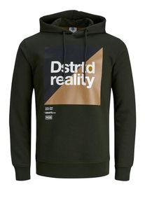Jack & Jones JACK & JONES, Herren Sweatshirt, Hellbraun / Dunkelgrün / Weiß